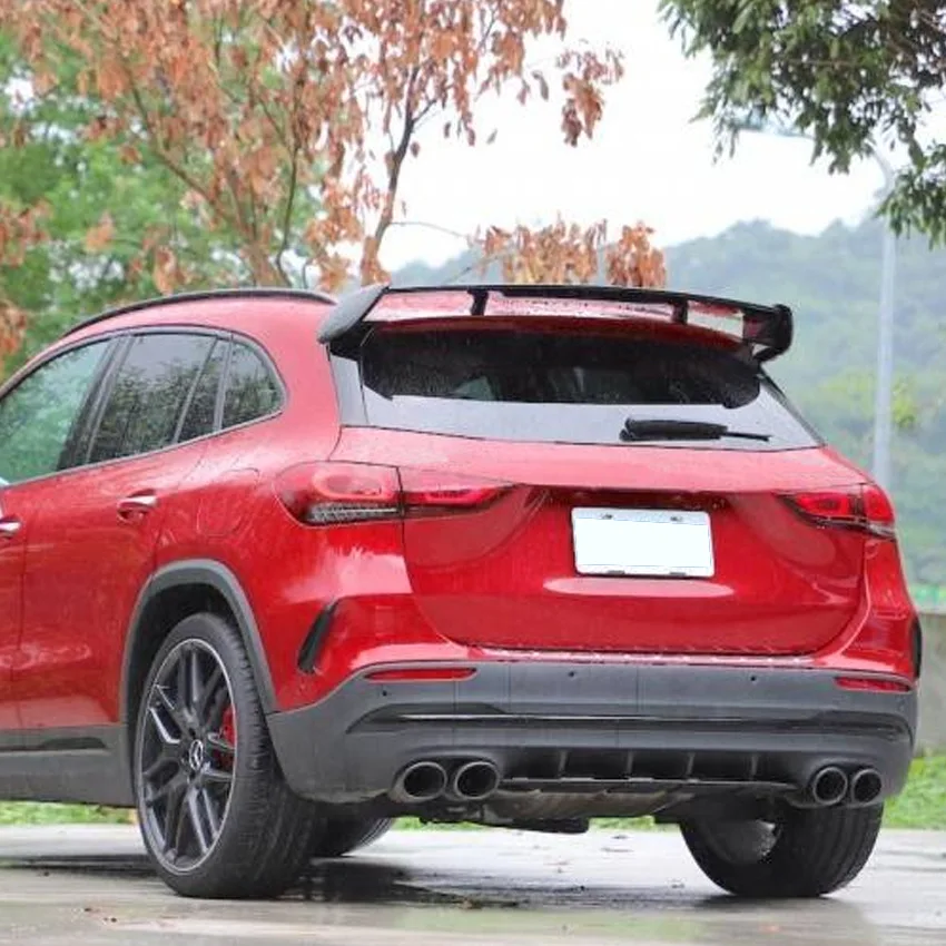 

For Retrofit Of Mercedes-benz Gla Class H247 Amg Line 2020+ Rear Lip Tail Lip Spoiler Diffuser