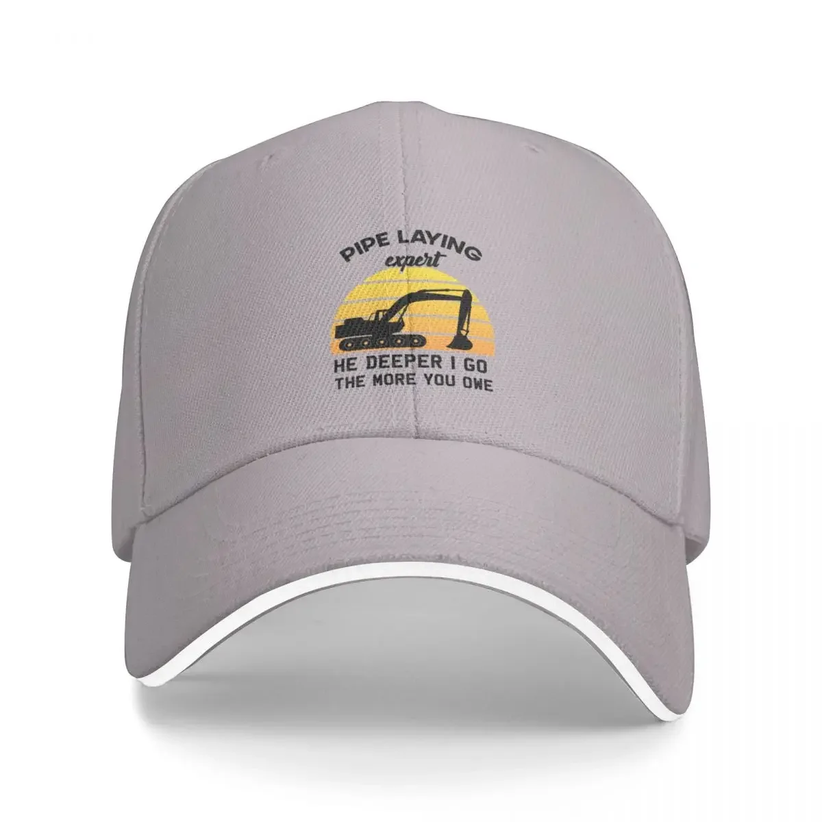 

The Deeper I Go the More You Owe - Pipe Laying Expert Gift Cap Baseball Cap trucker hat hat man luxury boy child hat Women's