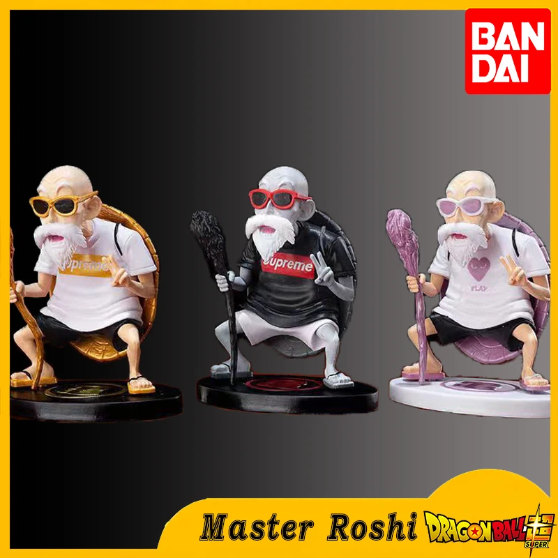 

BANDAI Anime Dragon Ball Z Model Fashion Style Version Master Roshi Kame Sennin PVC Collection Decoration Action Figures Gift