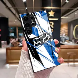 Cartoon Racing Foxes Glass Phone Case - Samsung S25Edge (Black10)