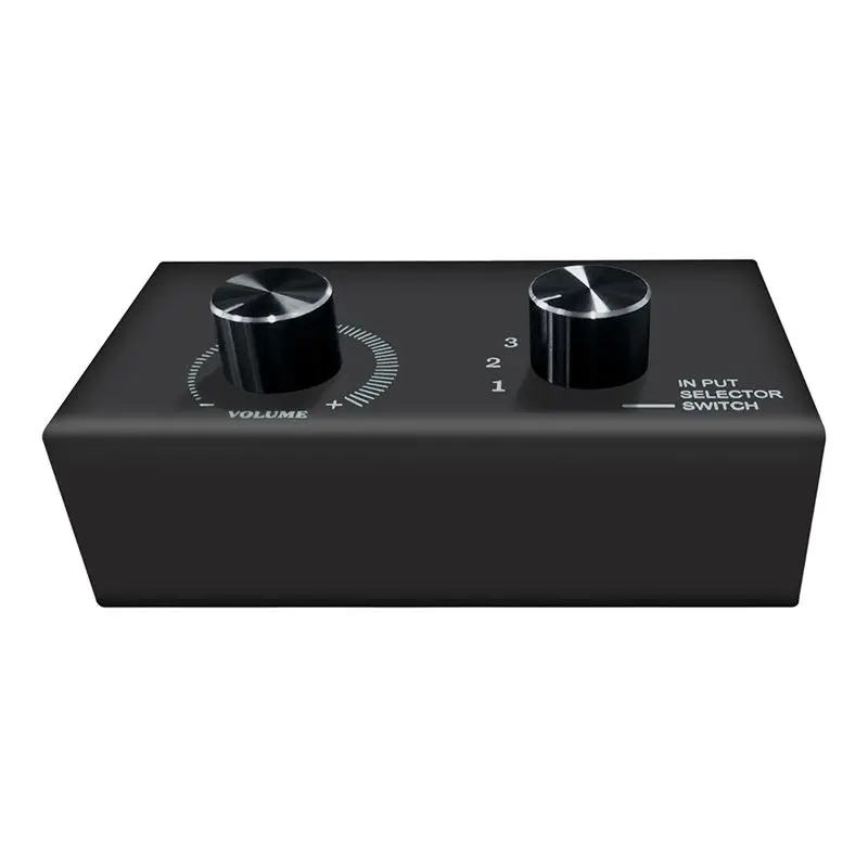 3.5Mm 헤드폰 앰프 헤드폰 앰프 ABS 6 In 1 Out 헤드폰 스위처 휴대용 Hifi 헤드폰 앰프-A86G