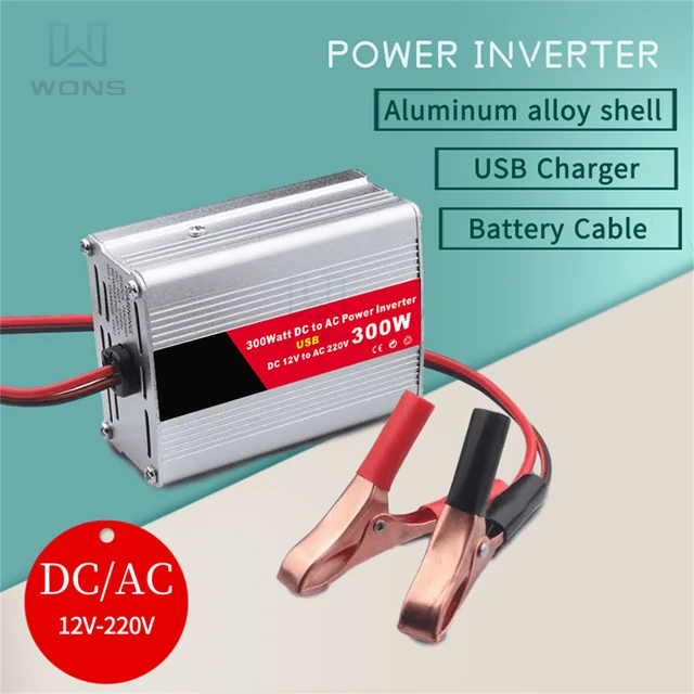 300W Auto Power Inverter Konverter Adapter DC 12V Zu AC 220V mit