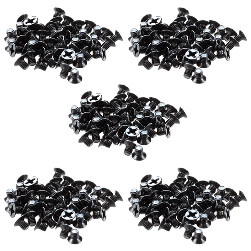 

250 шт. M3X4mm черные винты для замены жесткого диска ноутбука