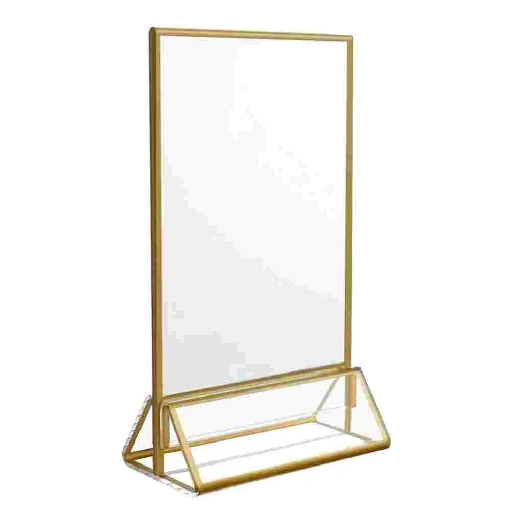 

Desk Card Advertising Holder Sign Holders Notes Display Shelves Acrylic Menu Clamp