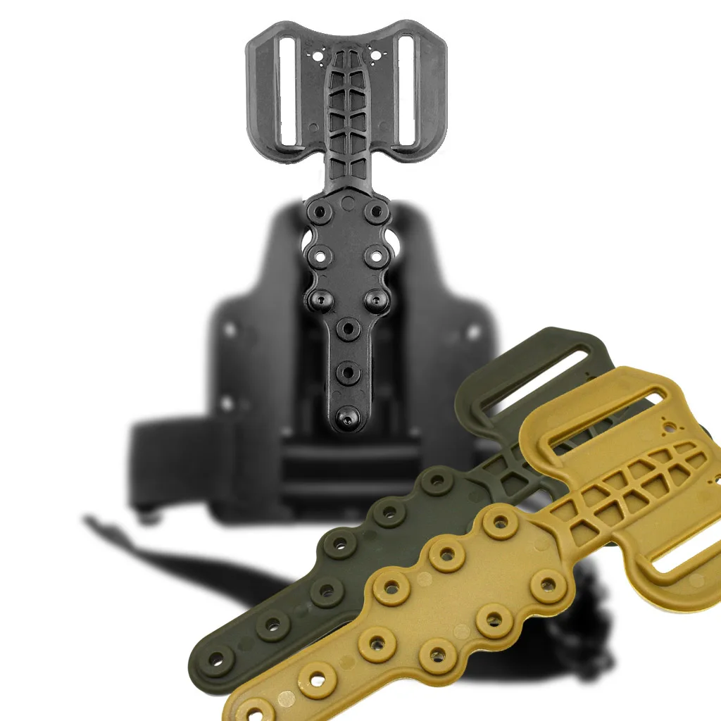 

Tactical Leg Thigh Holster Plate Belt Holster Mount Adapter for Hunting Glock 17 19 M9 1911 USP P226 fits Safariland Holster