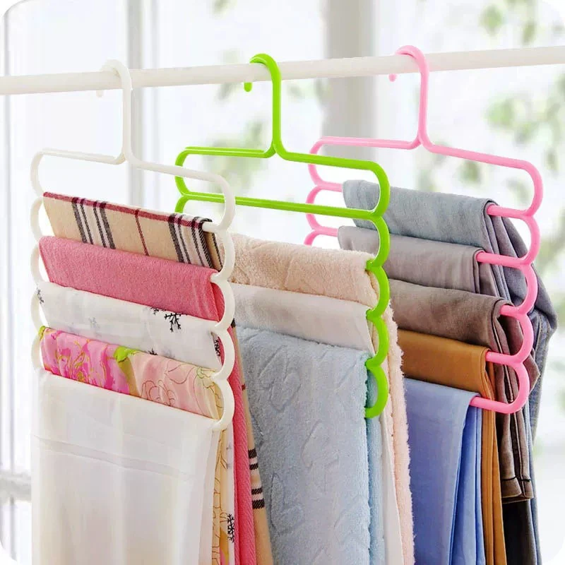 

Multifunctional Anti Slip And Anti Falling Multi-layer Trousers Rack Traceless Clothes Hanger Wardrobe Tie Scarf Storage Hanger