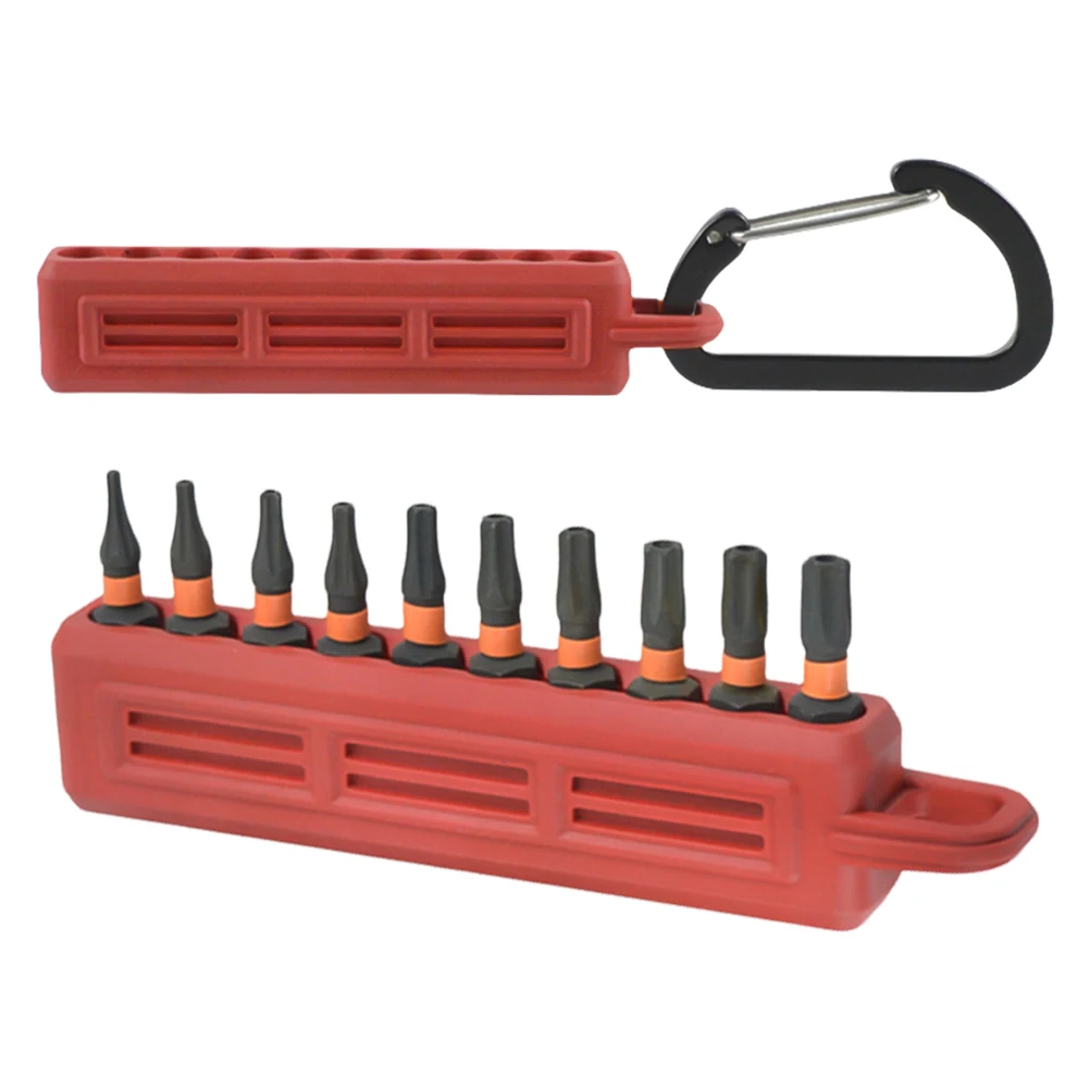 Screwdriver Bit Holder Screwdriver Bit Storage Organizer Plastic Drill Bits Storage Case Drill Bit Storage Clip for Outdoor Use
