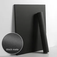 Matte Black Waterproof Thick Vinyl Self Adhesive Wallpaper Muebles Renovation Oil Proof Kitchen Cabinets Armoire PVC Stickers 1