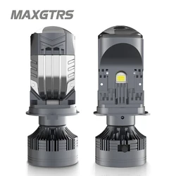 High - Performance LED Auto Headlight with Mini Projector Lens - 100W, 20,000 Lumens, Plug & Play - Left - Hand Drive (Two Pieces)