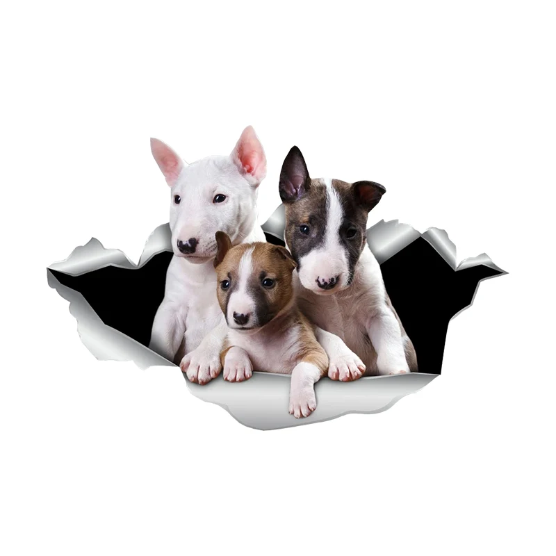 

V1108# Car Sticker Little Bull Terrier Dog Pet Animal Waterproof Vinyl Decal Auto Accessories Decor Pegatinas Para Coche