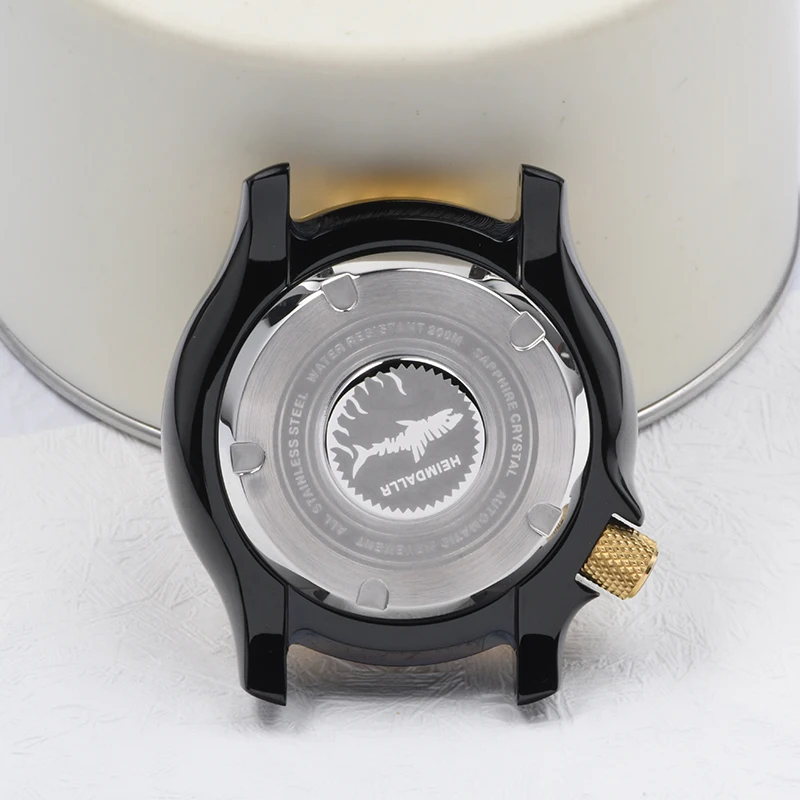 Premium Stainless Steel Diving Watch Case with Luminous Sapphire Glass