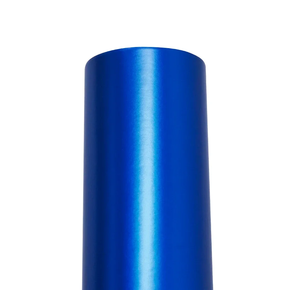 Metallic Matte Satin Ice Dark Blue Vinyl Film Bubble Free Auto Decal ...