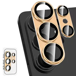 Premium Aluminum Alloy Camera Lens Protector with AR Tempered Glass and Drop Protection - Galaxy S26 Ultra (Gold)