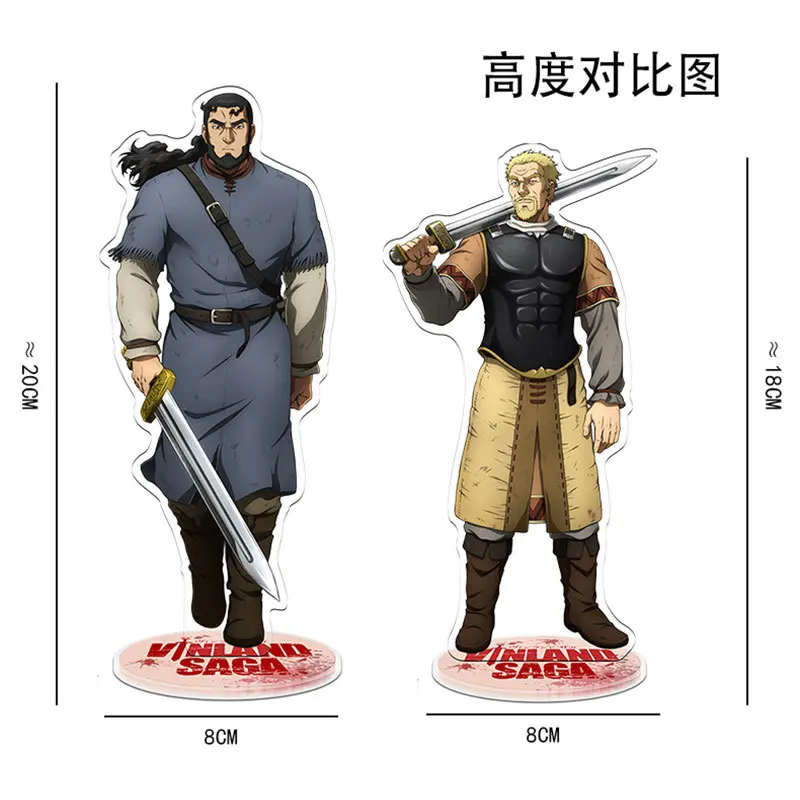 Anime Vinland Saga 02 Action Figure Toy Thorfinn Einar Askeladd Canute  Acrylic Stand Model Doll Collection Props 20cm For Gift