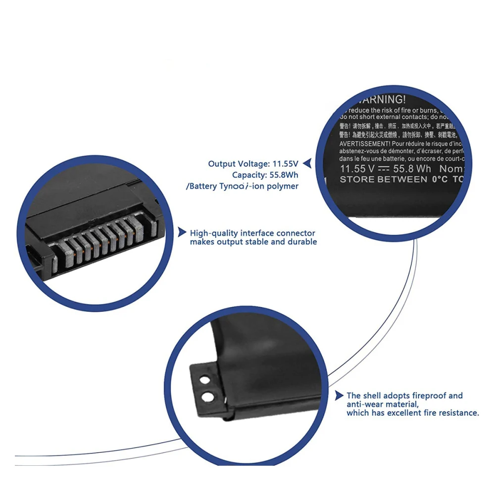 Bateria do Portátil para hp Hstnn-ub7i Tpn-w127 W128 Inveja 15 X360 15-bp Tpn-w127 W128 W129 W134 Hstnn-lb7u Lk03xl - Imagem 3