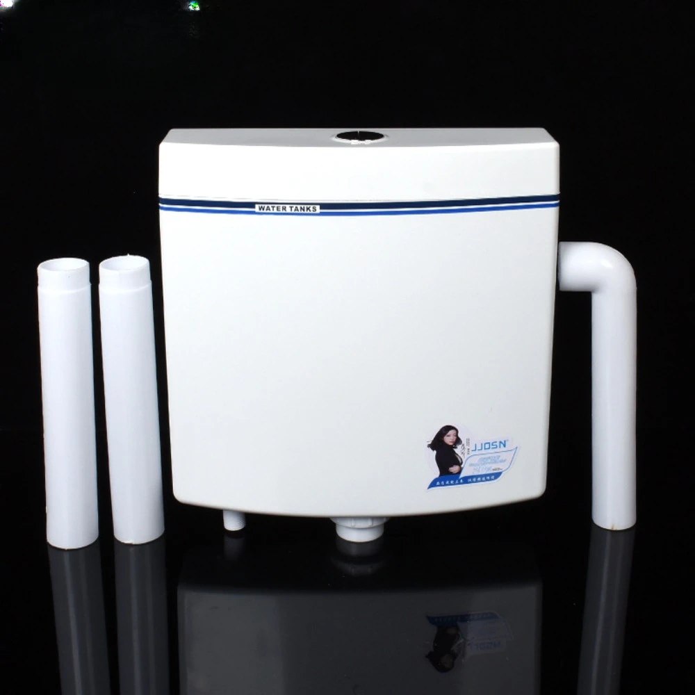 Commercial general water tank squatting water tank, plastic toilet, public toilet, wall-mounted press flush, squatting water tan