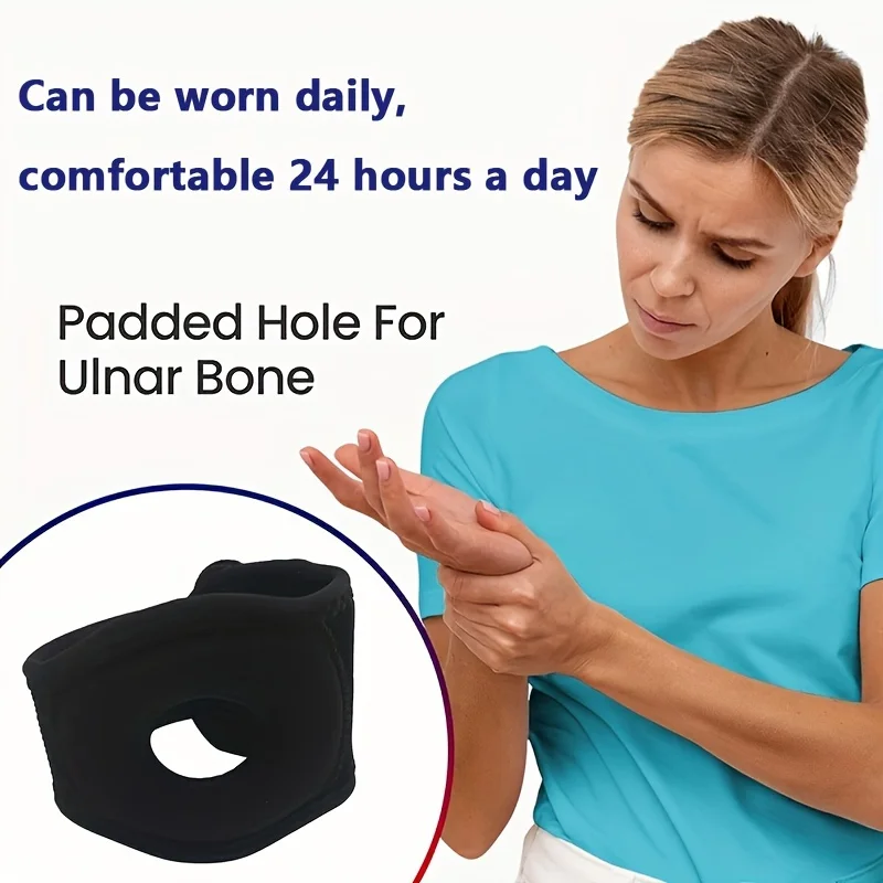 [2-Pack Adjustable Wrist Support] 2-Pack Unisex Wrist Support Braces - Adjustable Cushioned Wristband for Carpal Tunnel Painful