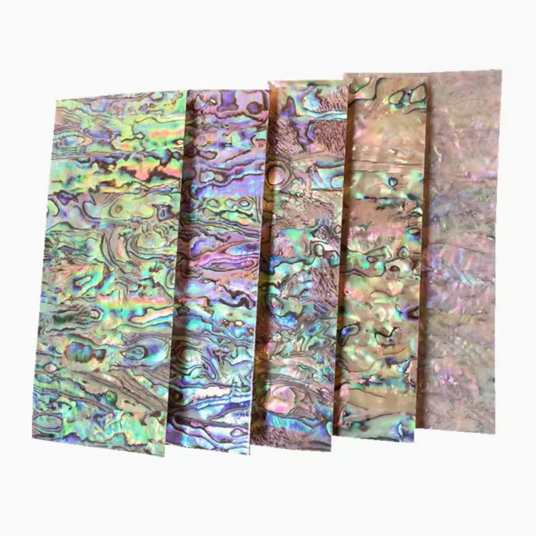

Size:140x60mm Thick:0.2mm Abalone shell pearl of pearl slices DIY creative jewelry accessories with thin sheet inlay material