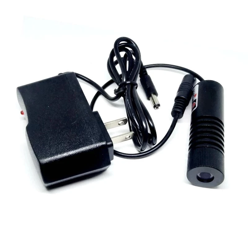Focusable 850nm 100mW IR Infrared Laser Diode Line Module 22x75mm for Wood cutting Mechanical Positioning + 5V AC Adapter
