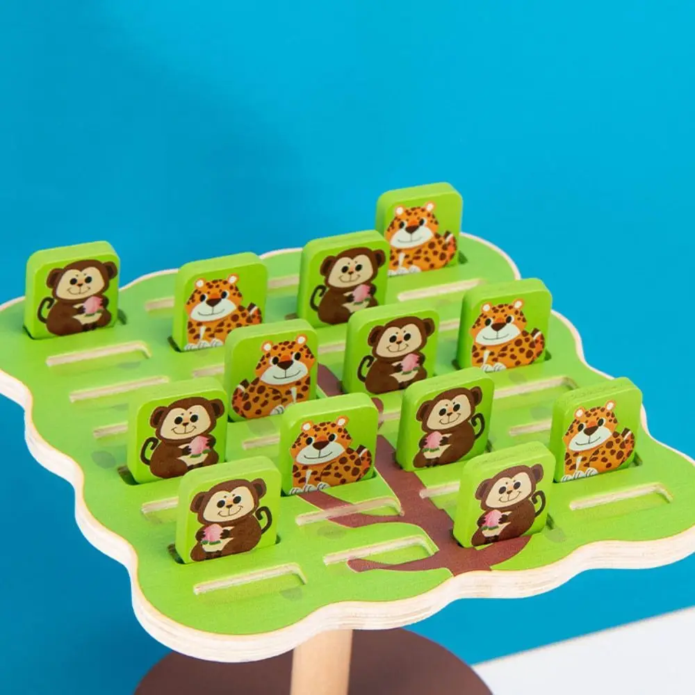 Family Games Animal Balance Tree Thinking Training Board Game Balancing Monkey Toy Interactive Concentration Balance Puzzle Toy