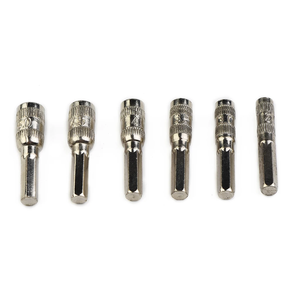 

6 Point Hex Socket Hand Tool Hex Hex Shank Metal 2.5/3/3.5/4/4.5/5mm 6 In 1 6Points Replacement 6pcs/Set Shank