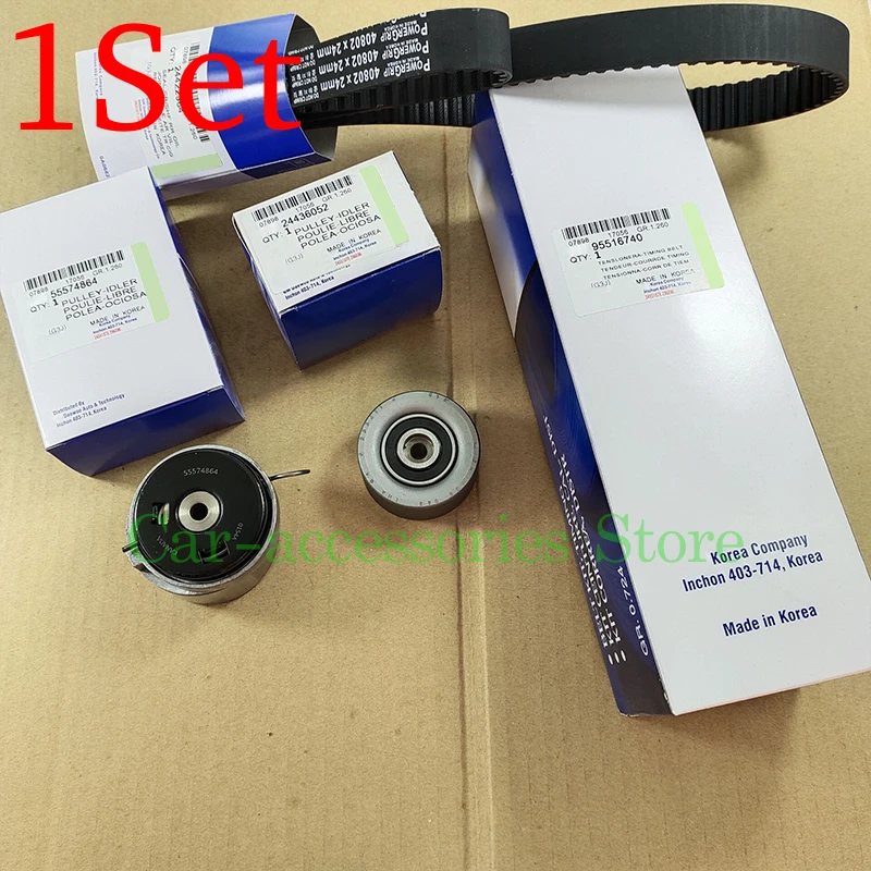 

1Set Timing Belt Tensioner Kit For Chevrolet Aveo Cruze Pontiac G3 Opel Astra Zafira 95516740 55574864 24436052 24422964