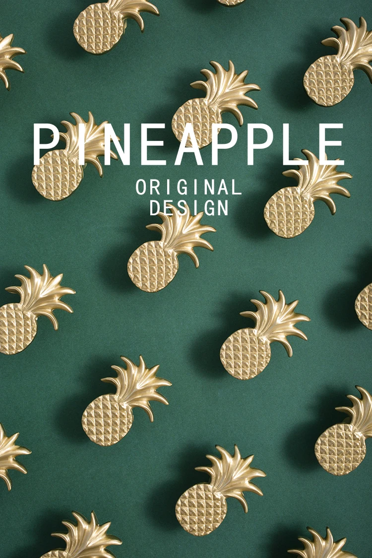 Description Picture 2 of itemKEDLO European Luxury Pineapple Solid Brass Knob Kitchen Cabinet Furniture Hardware Cute Children's Room Drawer Pull Handle