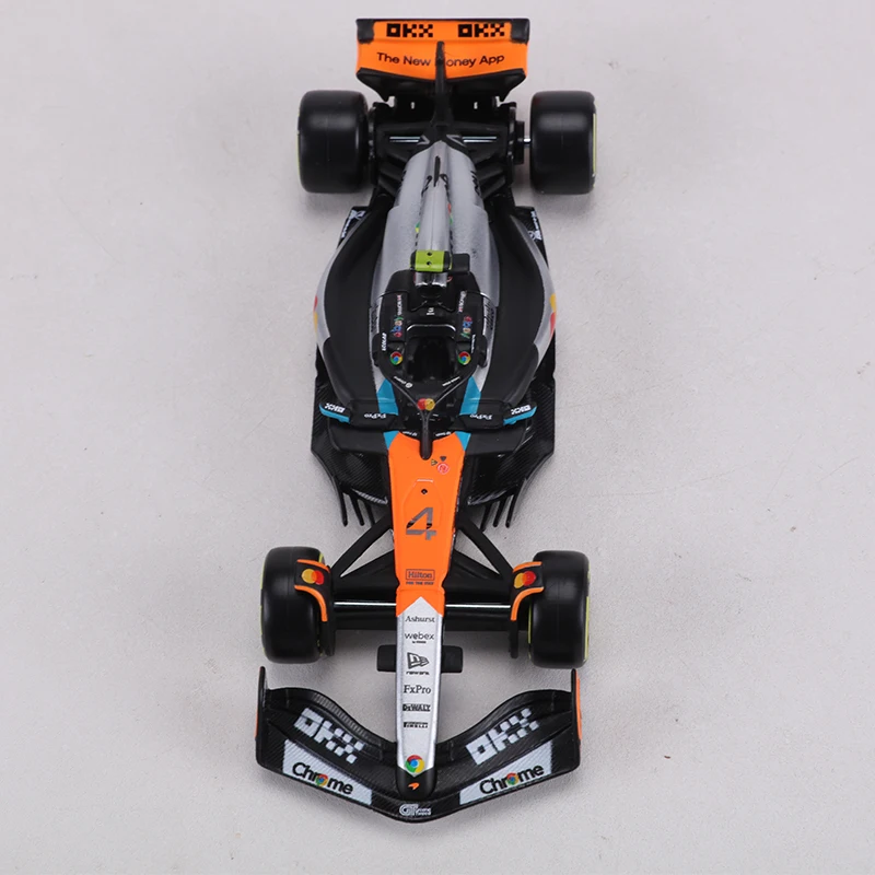 부라고 1:43 맥라렌 MCL39 브리티시 GP 2025 F1 팀 합금 모형 자동차