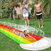 Outdoor Courtyard Lawn Inflatable Toys Water Slide Summer Garden Water Toy Family Friend Interactive Sprinkle Water Sliders Gift 4