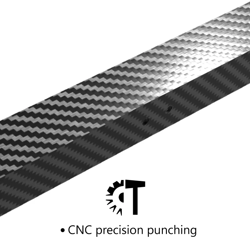 Tubo Quadrado de Fibra de Carbono Suave para Leve Cnc Voron 2.4 Impressora 3d Trident Cf-tube Mgn9 e Mgn12 1pc - Imagem 3