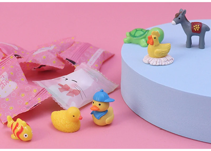 5-50PCS Cute Mini Simulation Animal Blind Box Toys Action Surprise Tide Play Figures Fake Candy Guess Blind Bag For Kids Gifts | DaniGa