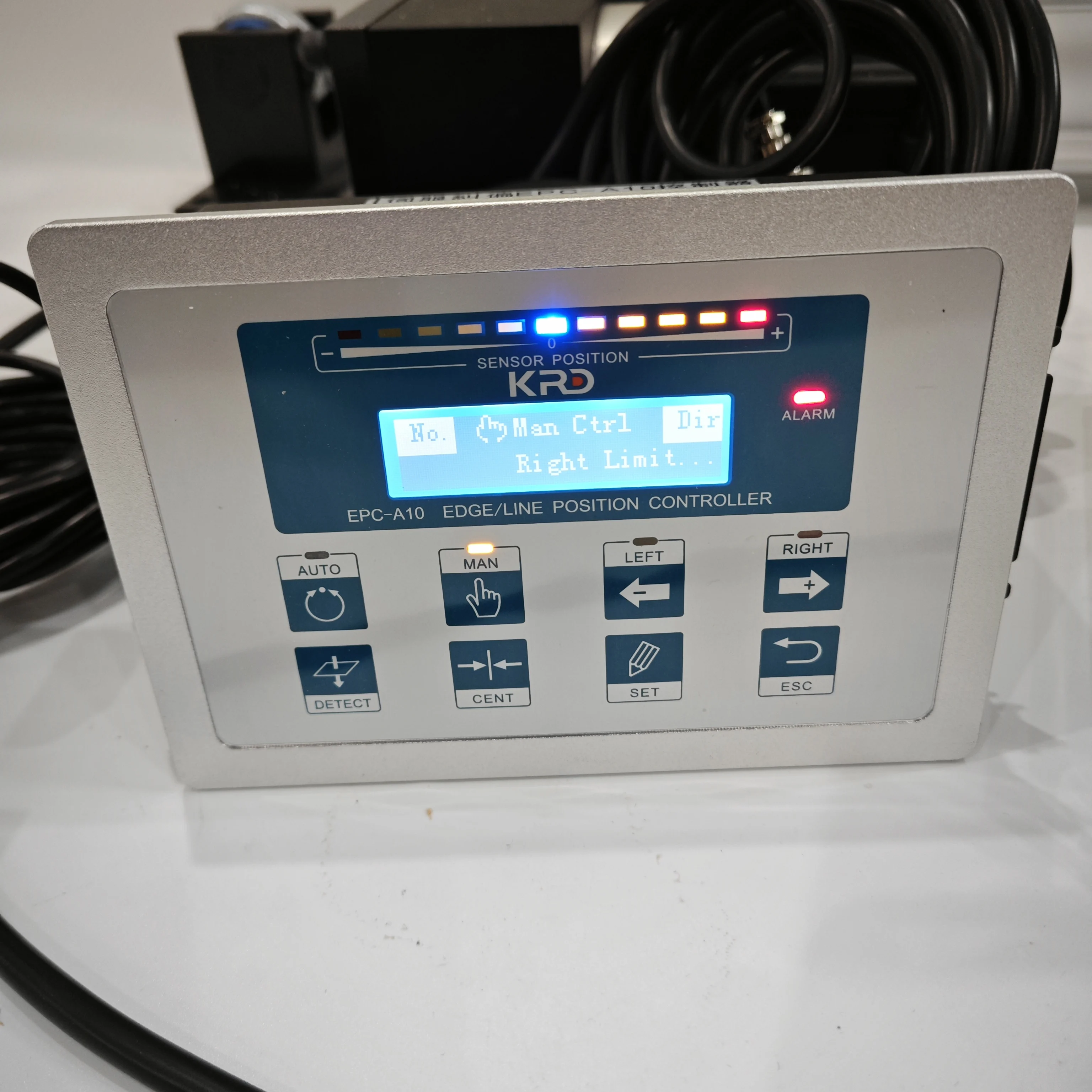 EPC-A10 Servo Web Guide System Line Edge Position Controller PD-803L200 Actuator 800kg 200mm US-500 Ultrasonic Sensor detail image 4