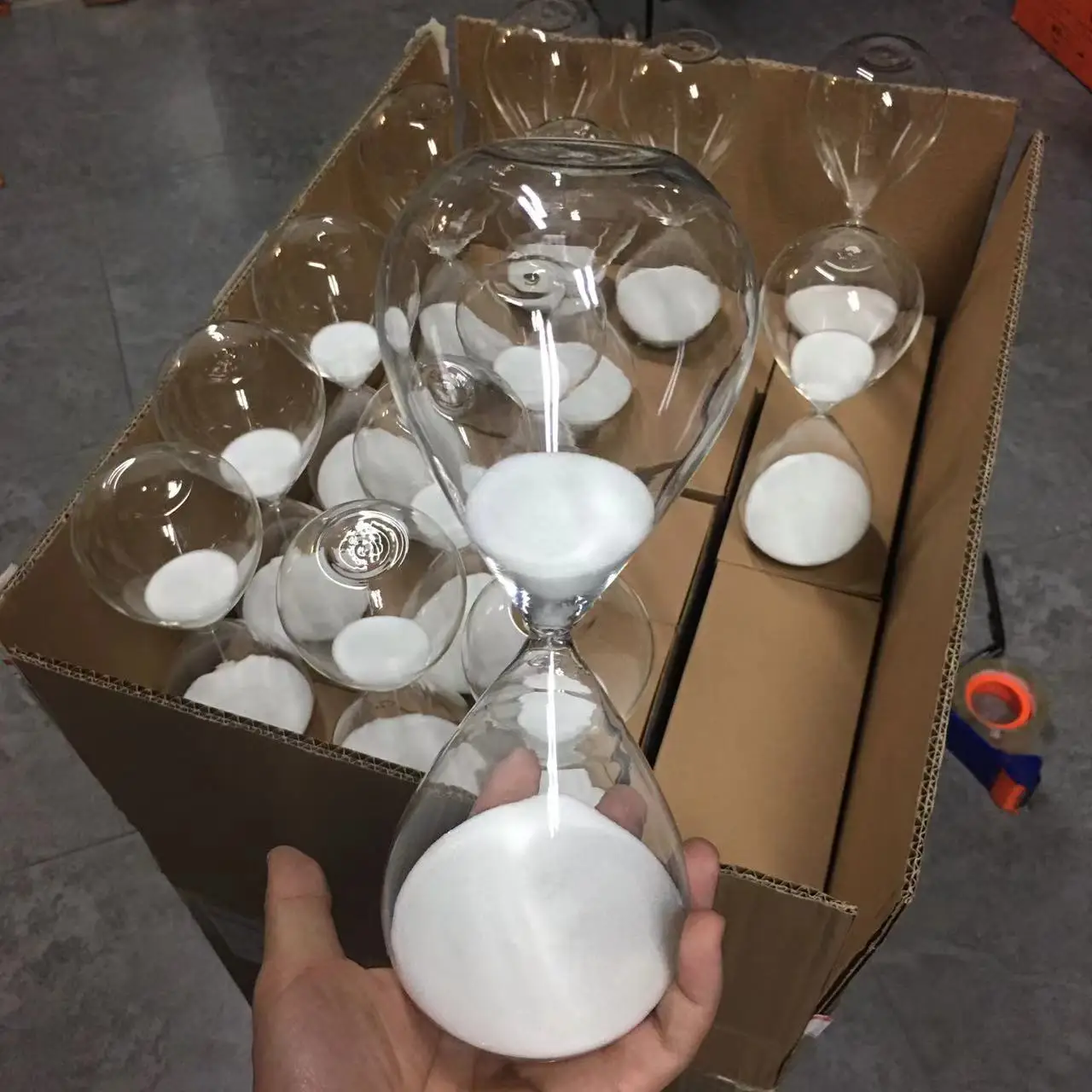 50 minute hourglasses sand hourglass crystal glass sandglass Color quality sand Lettering crafts Creative souvenirs 5