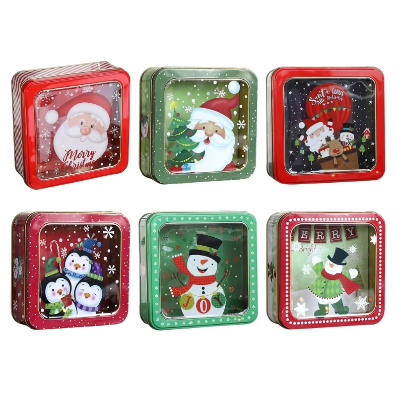 270F Christmas Novelty Candy Jar Gift Tin Box Storage Bottle Party