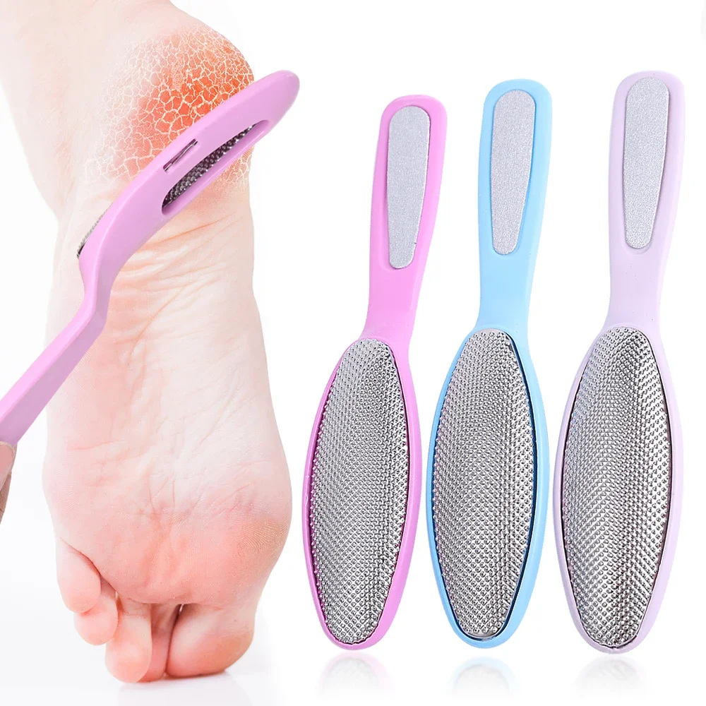 Double-sided Stainless Steel Foot File Rasps Callus Dead Skin Remover Professional Pedicure File Foot Grinders Care Tools foot file foot care tool foot grinder foot exfoliating file