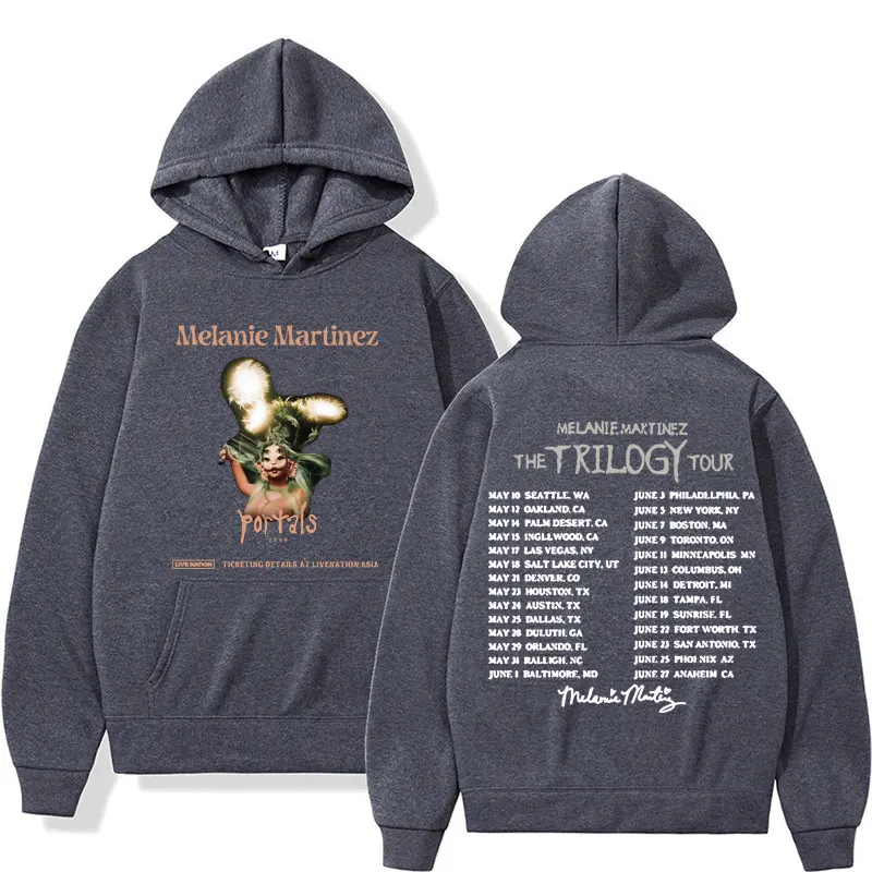 The Trilogy Tour 2024 Melanie Martinez Portals 앨범 풀오버 후디, 남성 여성 의류, 빈티지 미학 후디, 스웻셔츠