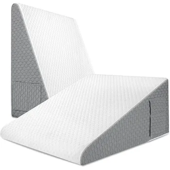 Wedge Pillow for Sleeping Acid Reflux After Surgery Triangle Elevated Pillow for Bedside Dormitory Office Air Layer Foam 1