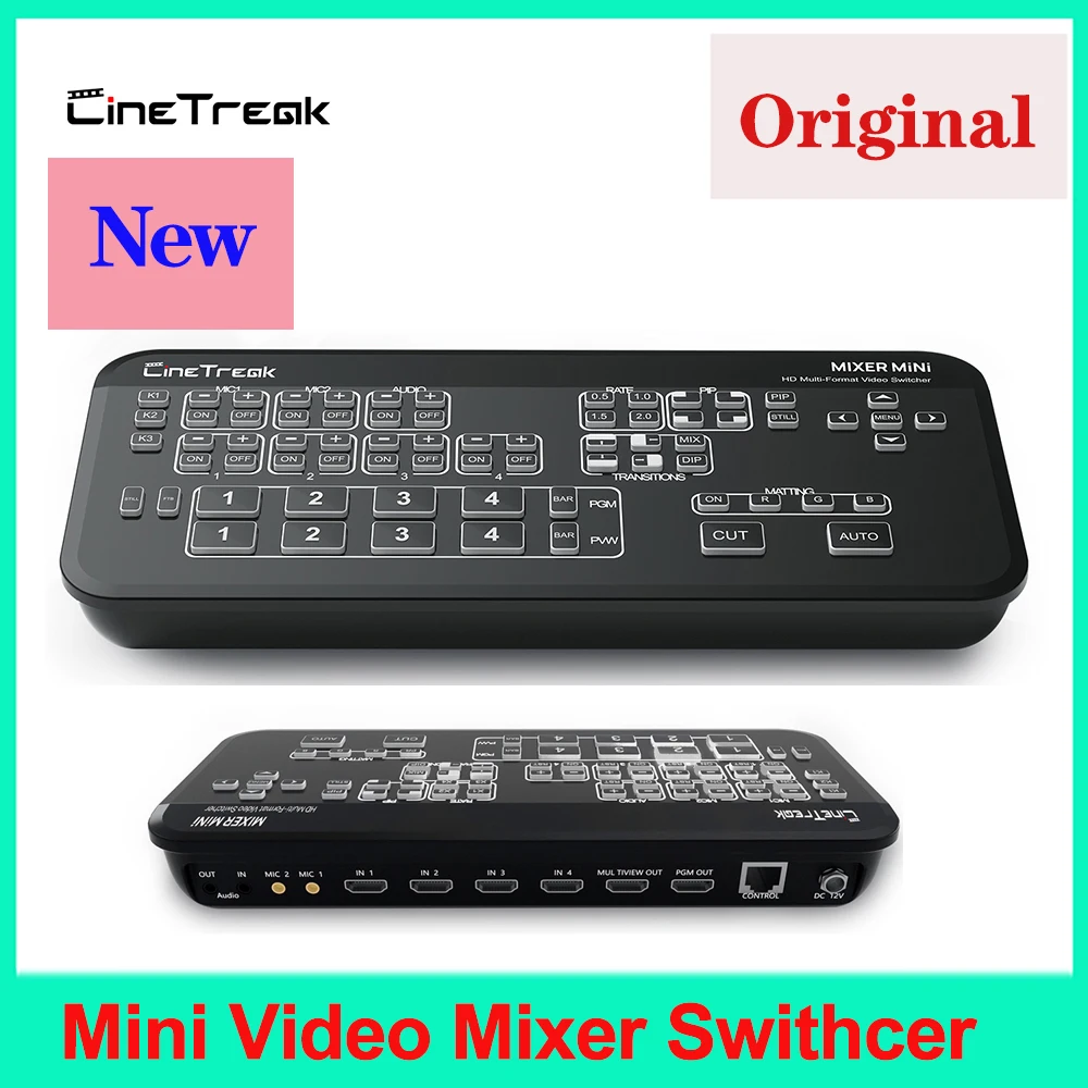 Cinetreak Mixer Mini Fhd Live-Streaming Swithcer Multi-View E Registrazione Vs Blackmagic Design Atem Devicewell Per Vmix Obs