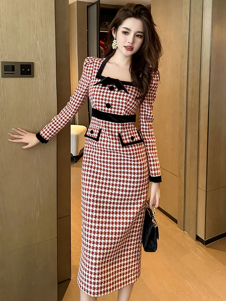 Robe à Carreaux Callie En Velours Taille 12 - Marque Mint Velvet, Comme Neuve, Prix Conseillé 109€