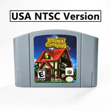  Animal Crossing (Save) 64 Bit Game Cartridge USA Version NTSC Format For N64 