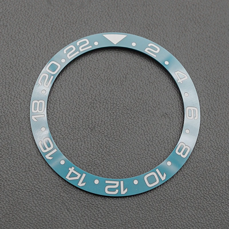 NH35 Bezel, Lake Blue, Size 38X30.5MM, For Seiko SKX007/SKX009/SKX011/SKX171/SKX173/SRPD etc., Ceramic, Diving