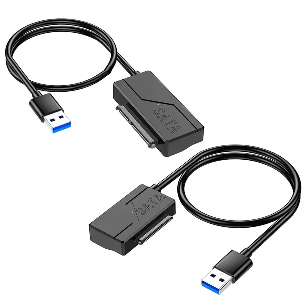 고속 변속기 외장 HDD SSD SATA 어댑터용 Sata to USB 케이블, USB 3.0 to 22 핀 SATA 어댑터, 2.5 인치, 3.5 인치