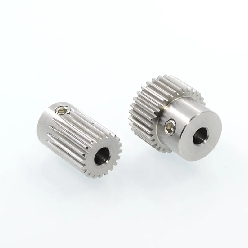 0.5 모듈 스퍼 기어 304 스테인레스 스틸 20T-60Teeth B/K 타입 보스 포함 소형 모듈 모터 기어 고정밀 변속기 기어