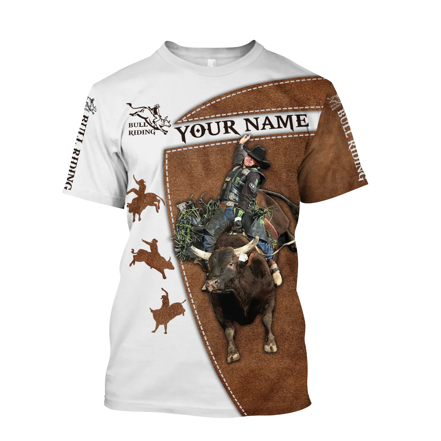 2022 sommer Mode herren t shirt Personalisierte Name Bull Reiten Tattoo 3D Gedruckt Unisex T-shirt straße Beiläufige sport T-shirt DW45 – Detail 17
