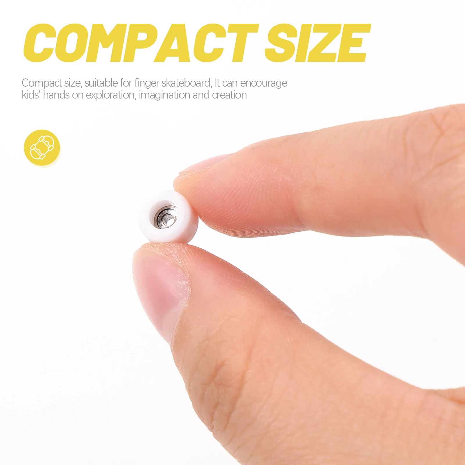 4개입 핑거보드 트럭 34mm 시뮬레이션 스케이트 롤러 휴대용 스트레스 해소 교육용 핑거 스포츠 장난감