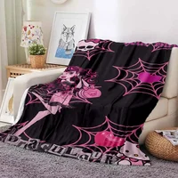 3D Monster High Anime Cartoon Blanket,Soft Throw Blanket for Home Bedroom Bed Sofa Picnic Travel Office Rest Cover Blanket Kids 1