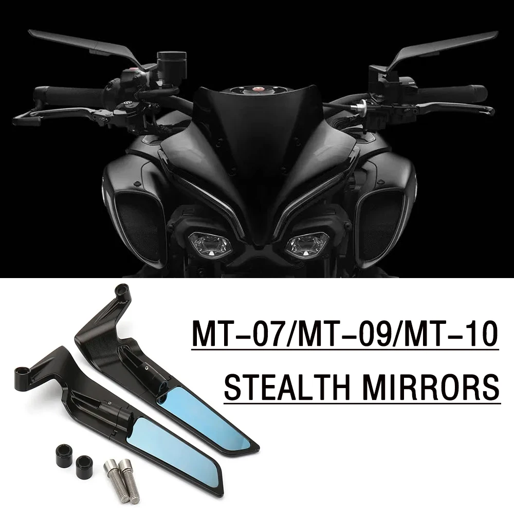 

Stealth Mirrors Sports Winglets Mirror Kits Adjustable Mirrors Wing Mirrors For YAMAHA MT07 MT09 SP MT10 SP MT-07 MT-09 MT-10