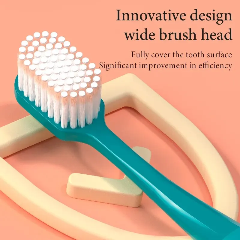 soft toothbrush toothbrush set 7PCS Multi-Color Pointed Wire Wide Head Soft Bristle Toothbrush Detachable Couple Manual Toothbrush for Home Use