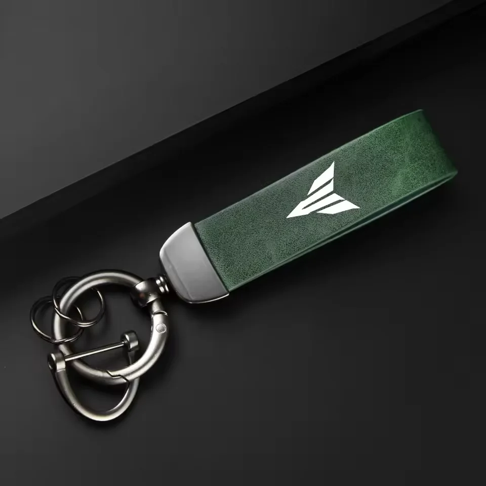 Premium Leather Motorcycle Keychain