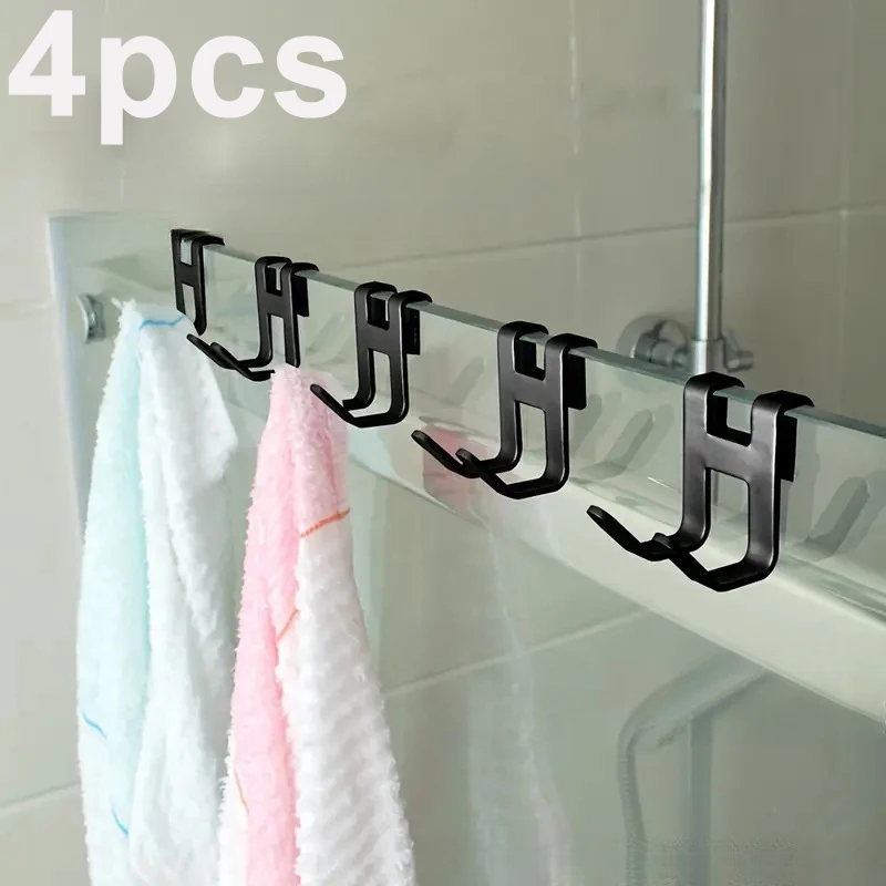 Kitchen Cabinet Door Back Hook Hanging Rack Clothes Coat Hat Towel Hanger Drawer Storage Hook Bathroom organizer Shelf Accessori